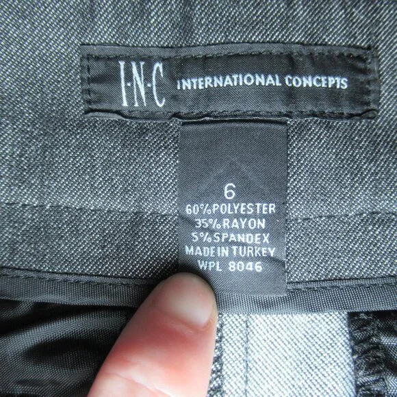 INC International Concepts Tailored Trouser Pants | Size 6 - Picture 6 of 8
